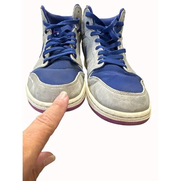 Nike Air Jordan 1 Matte silver laser purple men’s basketball shoes sneakers size