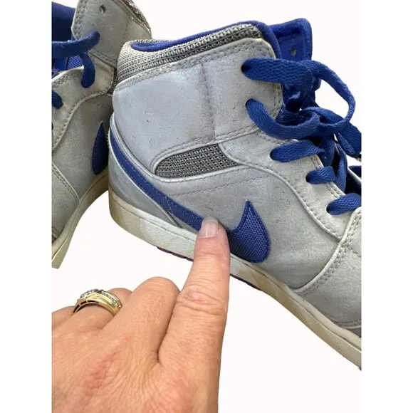 Nike Air Jordan 1 Matte silver laser purple men’s basketball shoes sneakers size