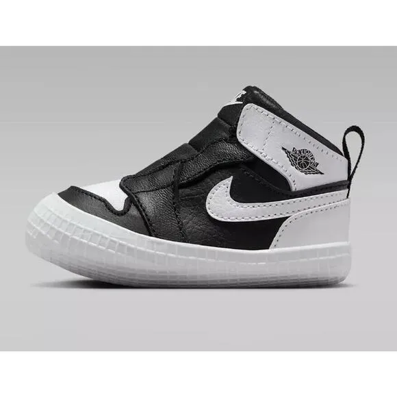 NIKE Air Jordan 1 Retro High OG Black White 2.0 AT3745-010 Crib Shoes Sz 2C NWT