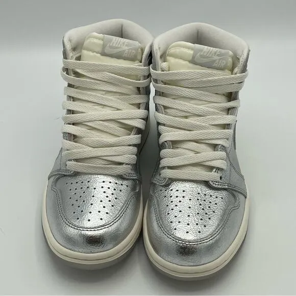 Nike Air Jordan 1 Retro High OG Chrome Silver FN7249 001 Sneakers Shoes WOMENS 6