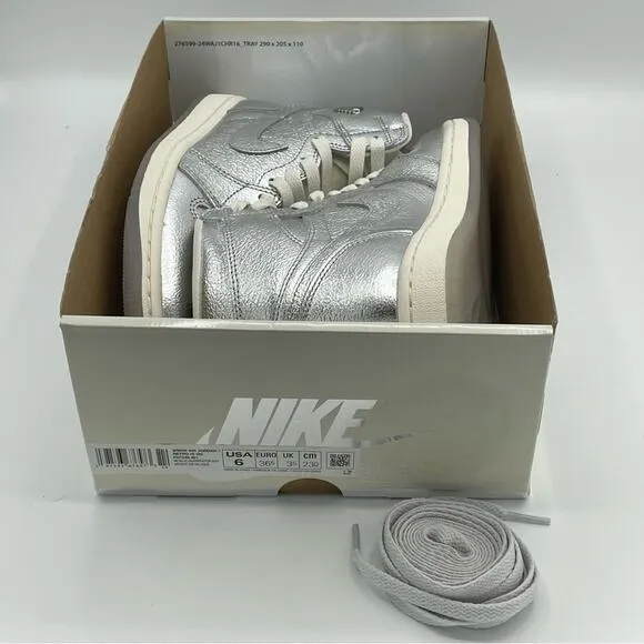 Nike Air Jordan 1 Retro High OG Chrome Silver FN7249 001 Sneakers Shoes WOMENS 6