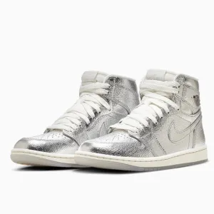 Nike Air Jordan 1 Retro High OG Chrome Silver FN7249 001 Sneakers Shoes WOMENS 6