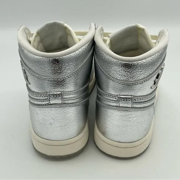 Nike Air Jordan 1 Retro High OG Chrome Silver FN7249 001 Sneakers Shoes WOMENS 6
