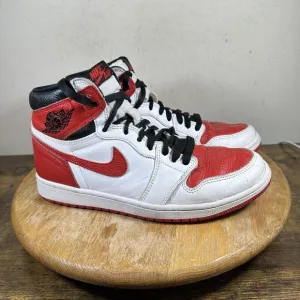Nike Air Jordan 1 Retro High OG Heritage White Red 555088-161 Shoes Men’s Size 9