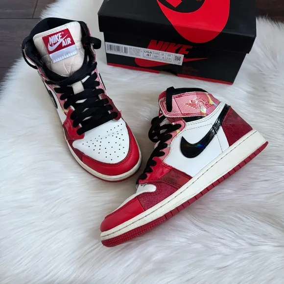 Nike Air Jordan 1 Retro High OG Next Chapter Spider-Man Shoes 4.5Y