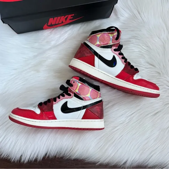 Nike Air Jordan 1 Retro High OG Next Chapter Spider-Man Shoes 4.5Y