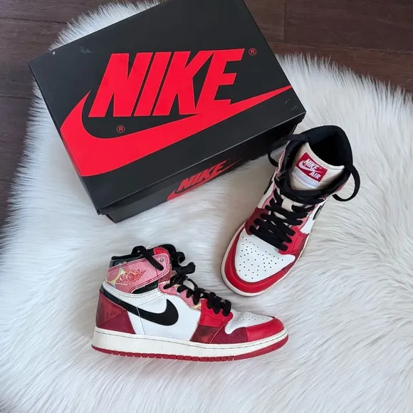 Nike Air Jordan 1 Retro High OG Next Chapter Spider-Man Shoes 4.5Y