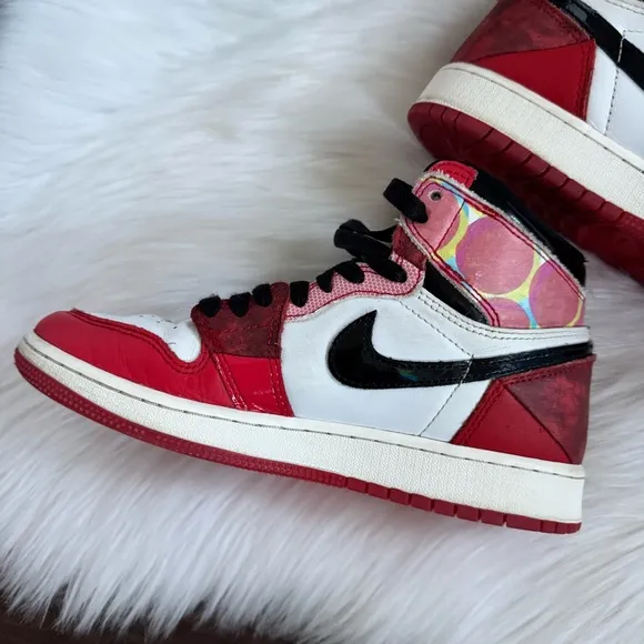 Nike Air Jordan 1 Retro High OG Next Chapter Spider-Man Shoes 4.5Y