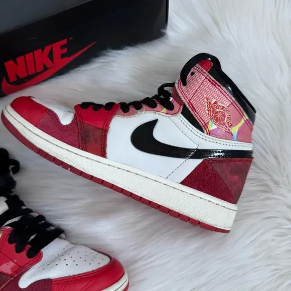 Nike Air Jordan 1 Retro High OG Next Chapter Spider-Man Shoes 4.5Y
