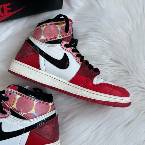 Nike Air Jordan 1 Retro High OG Next Chapter Spider-Man Shoes 4.5Y