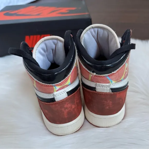 Nike Air Jordan 1 Retro High OG Next Chapter Spider-Man Shoes 4.5Y