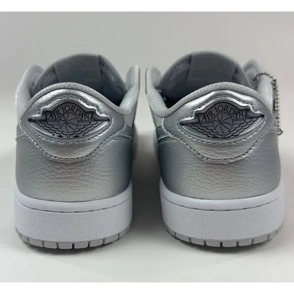 Nike Air Jordan 1 Retro Low OG Men Neutral Gray Silver Shoes Sneakers CZ0790-002