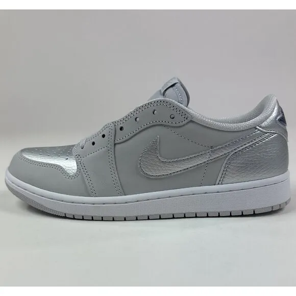 Nike Air Jordan 1 Retro Low OG Men Neutral Gray Silver Shoes Sneakers CZ0790-002
