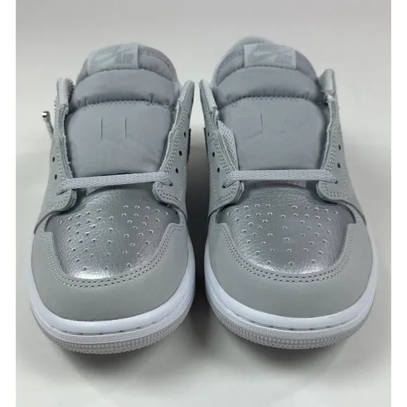 Nike Air Jordan 1 Retro Low OG Men Neutral Gray Silver Shoes Sneakers CZ0790-002