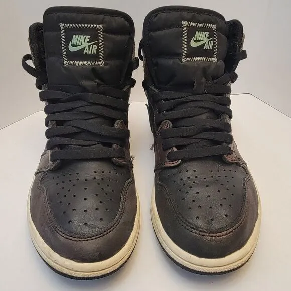 Nike Air Jordan 1 Retro Mens Sneaker OG Black Gray High Patina Sz 9 Shoe 9/30/20