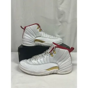Nike Air Jordan 12 Retro FIBA 2019 Size 11 130690-107 Red White Gold CLEAN