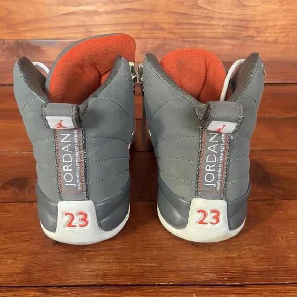 Nike Air Jordan 12 Retro GS Kids 4.5Y Wmns 6 Cool Grey White 153265-012