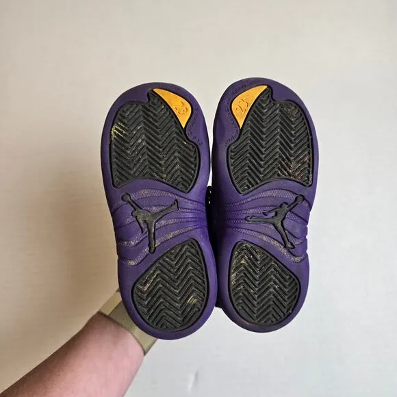Nike Air Jordan 12 XII Retro TD Toddler Shoes 8C Field Purple Black 850000-057