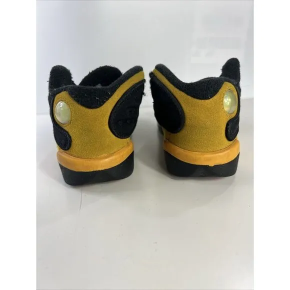 Nike Air Jordan 13 Retro Baby Toddler Shoes Size 9c Black &amp; Yellow 414581-035