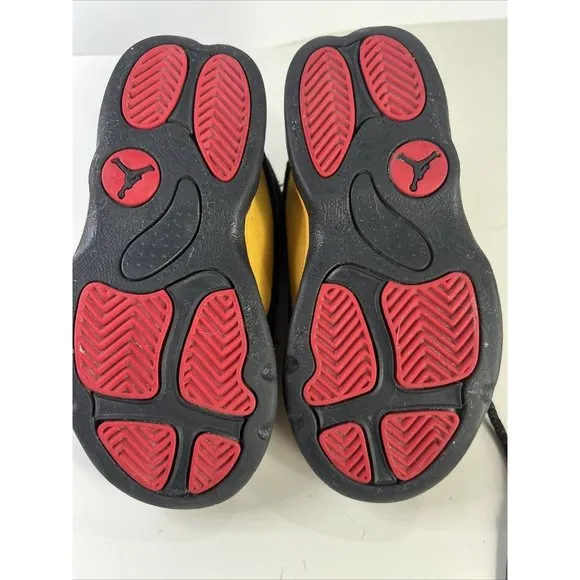 Nike Air Jordan 13 Retro Baby Toddler Shoes Size 9c Black &amp; Yellow 414581-035