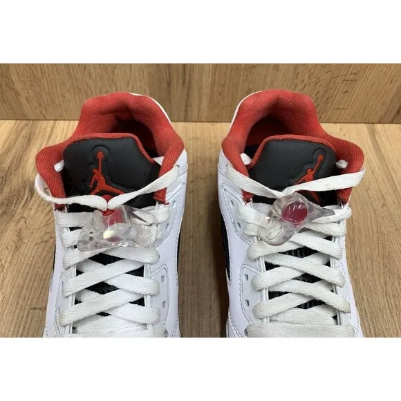 Nike Air Jordan 5 Basketball Sneaker Shoes Youth Boys Size 5Y White 314338-101