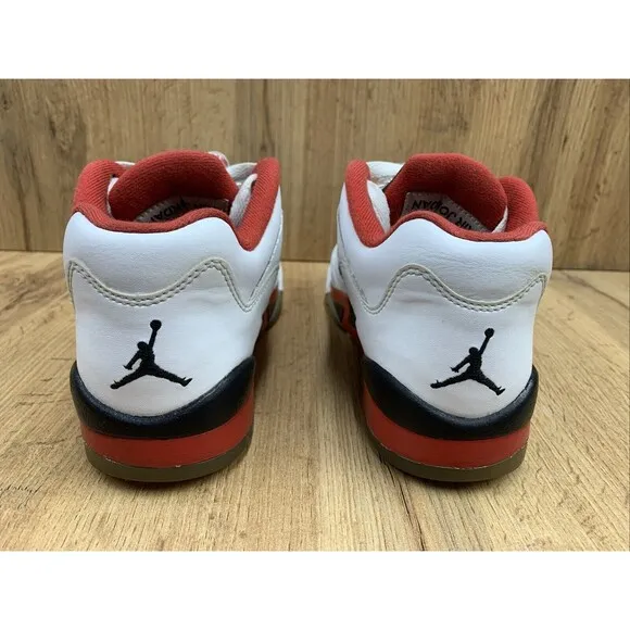Nike Air Jordan 5 Basketball Sneaker Shoes Youth Boys Size 5Y White 314338-101