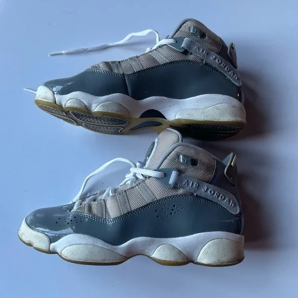 Nike Air Jordan 6 Rings Cool Grey/White Basketball Shoes 323419-016 sz 6…