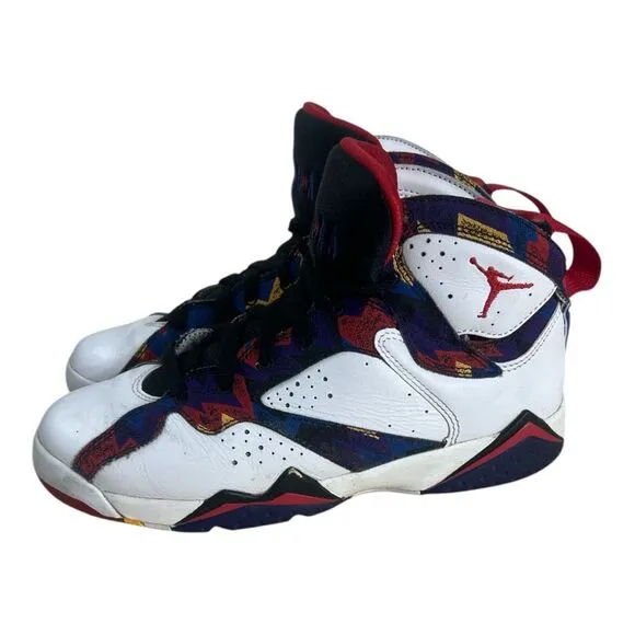 Nike Air Jordan 7 Retro BG Shoes Size 6Y Nothing But Net Ugly Sweater 304774-142