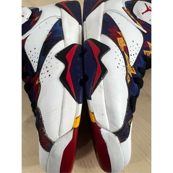 Nike Air Jordan 7 Retro BG Shoes Size 6Y Nothing But Net Ugly Sweater 304774-142