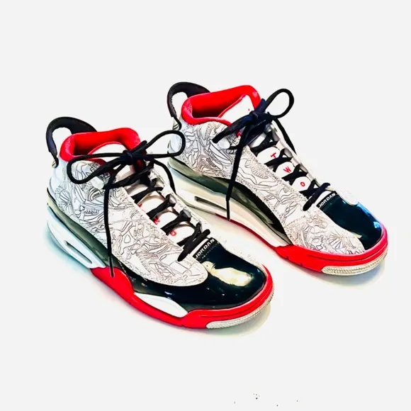 Nike Air Jordan DUB Zero DV1360-160 White / Fire Red /‎ Black - EXCELLENT