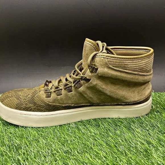 Nike Air Jordan‎ Westbrook Mens 13 Green White Shoes Sneakers Snakeskin High Top