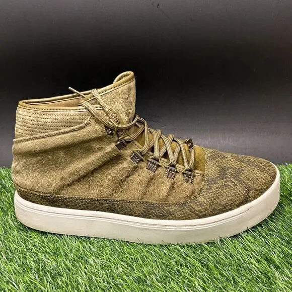 Nike Air Jordan‎ Westbrook Mens 13 Green White Shoes Sneakers Snakeskin High Top