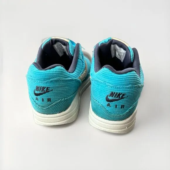 Nike Air Max 1 PRM Corduroy Baltic Blue Shoes Sesame FB8915-400 Men's Size 8