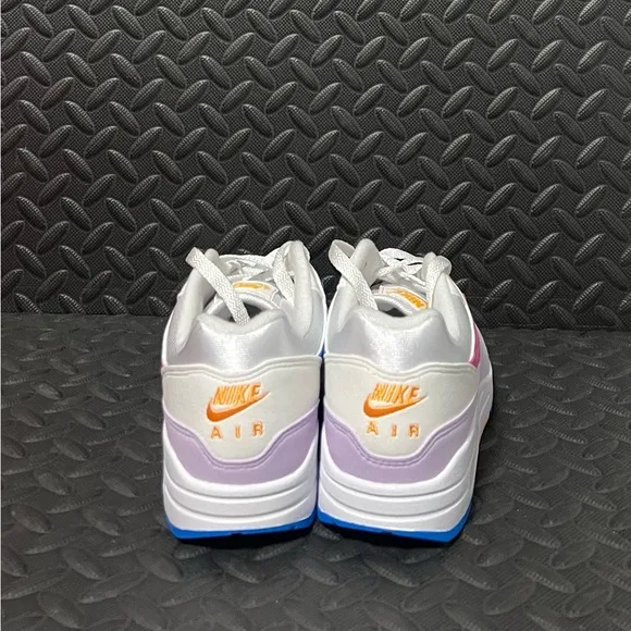 Nike Air Max 1 White Alchemy Pink Photo Blue Lilac Athletic Shoes Womens Size 8‎