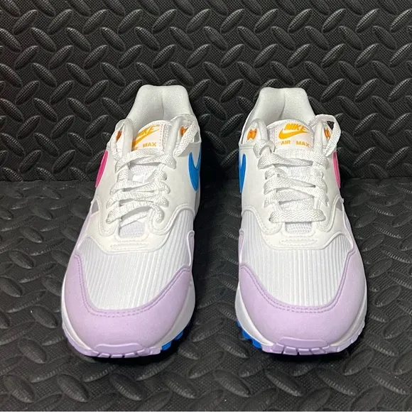 Nike Air Max 1 White Alchemy Pink Photo Blue Lilac Athletic Shoes Womens Size 8‎