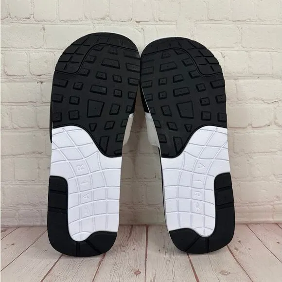 Nike Air Max 1 White Black Lt Neutral Grey Slides Sandals Mens Sz 17 DH0295-102
