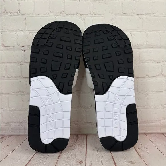 Nike Air Max 1 White Black Lt Neutral Grey Slides Sandals Mens Sz 18 DH0295-102