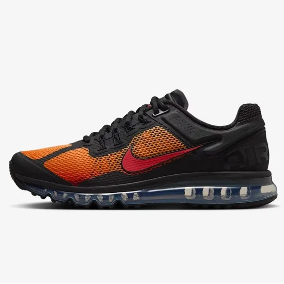 Nike Air Max 2013 Shoes Black Bright Ceramic Pimento HF4887-873 Men's Size 9.5