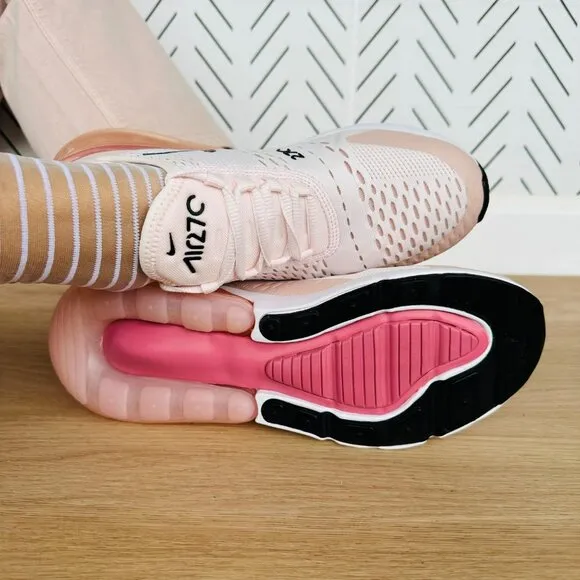 🤩Nike Air Max 270 Sz 6 Women Shoes comfort Soft Comfy  Sneaker Pink AH6789-604