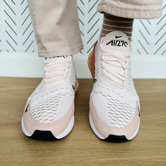 🤩Nike Air Max 270 Sz 6 Women Shoes comfort Soft Comfy  Sneaker Pink AH6789-604