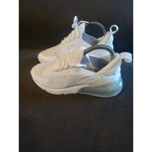 Nike Air Max 270 White Metallic Silver (GS) Shoes Sneakers 943345-103 Size 4.5Y