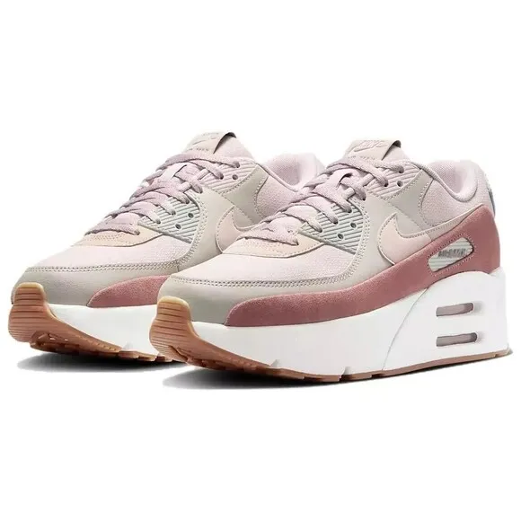 Nike Air Max 90 LV8 Light Iron All/Platinum Violet Womens Size 8 FD4328-001