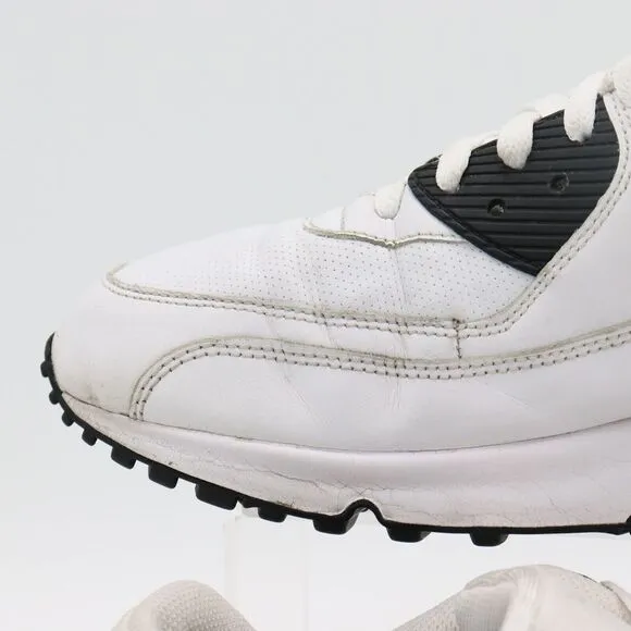 Nike Air Max 90 Men's Size 12 US White Black‎ Athletic Sneakers Shoes 325018-103