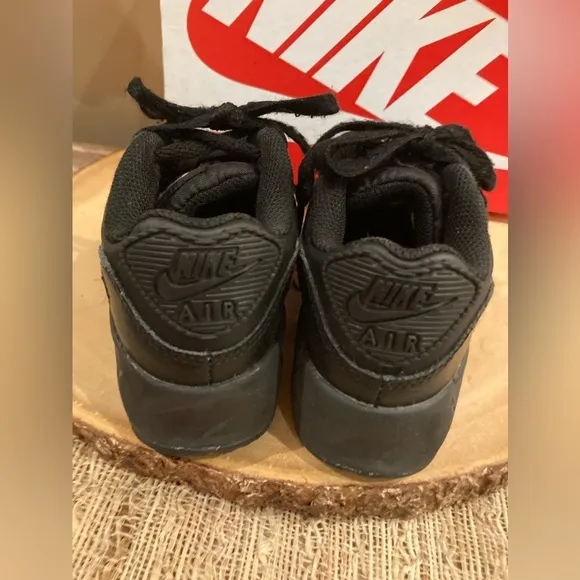 Nike Air Max 90 Toddler Triple Black CD6868-001 Size 12C Shoes With Box