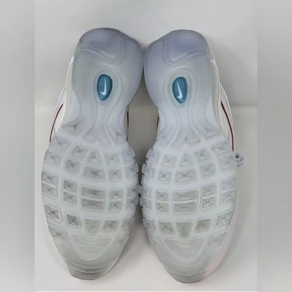 Nike Air Max 97 DIY Flare White Grey Pink Shoes CW5567-100 Mens Size 8 Pre-owned