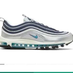Nike Air Max 97 OG Metallic Silver Blue Sneakers. Men’s 10 &amp; 10.5.