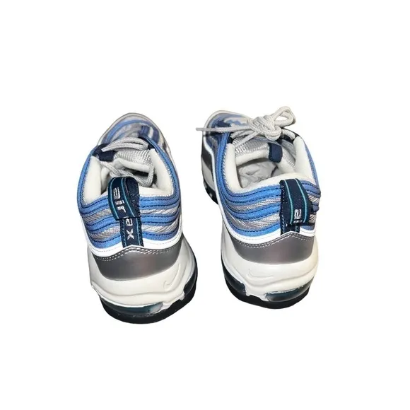 Nike Air Max 97 OG Metallic Silver Blue Sneakers. Men’s 10 &amp; 10.5.