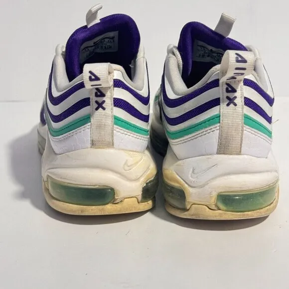Nike Air Max 97 Ultra SE Womens Sz 7.5 Running Shoes Purple Aqua White Sneakers