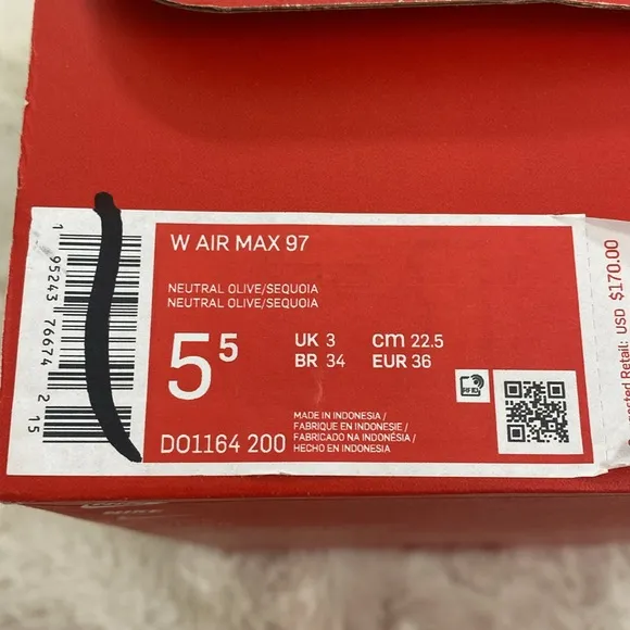 Nike Air Max 97 Women`s Shoes Neutral Olive-sequoia NEW IN BOX Sz 5.5