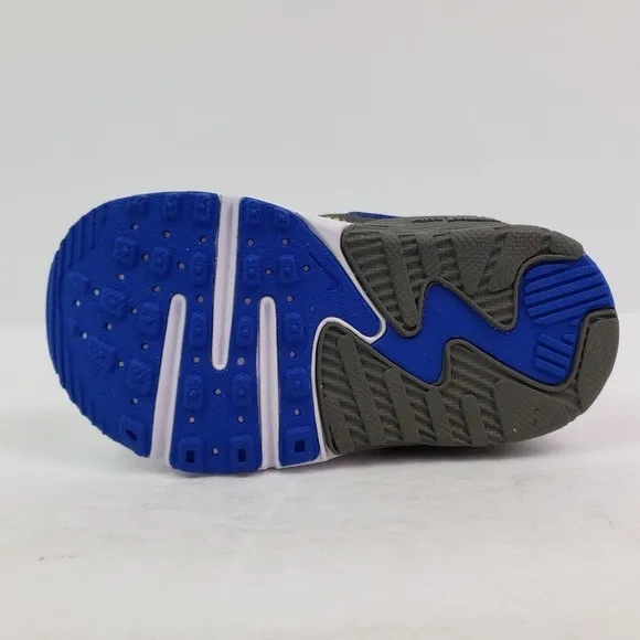 Nike Air Max Exceed Baby Boys Size 5C White Blue Gray Sneaker Shoes CD6893-116